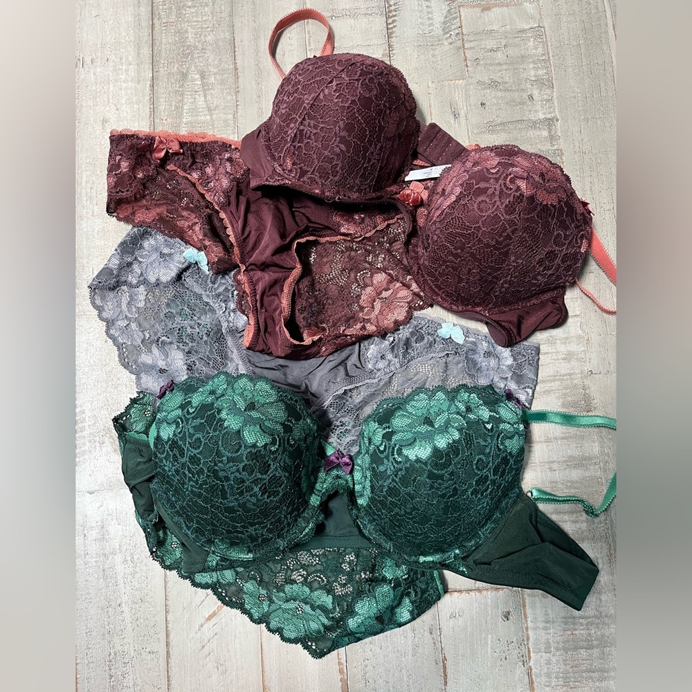 Adore Me bra & panty 5 pc bundle